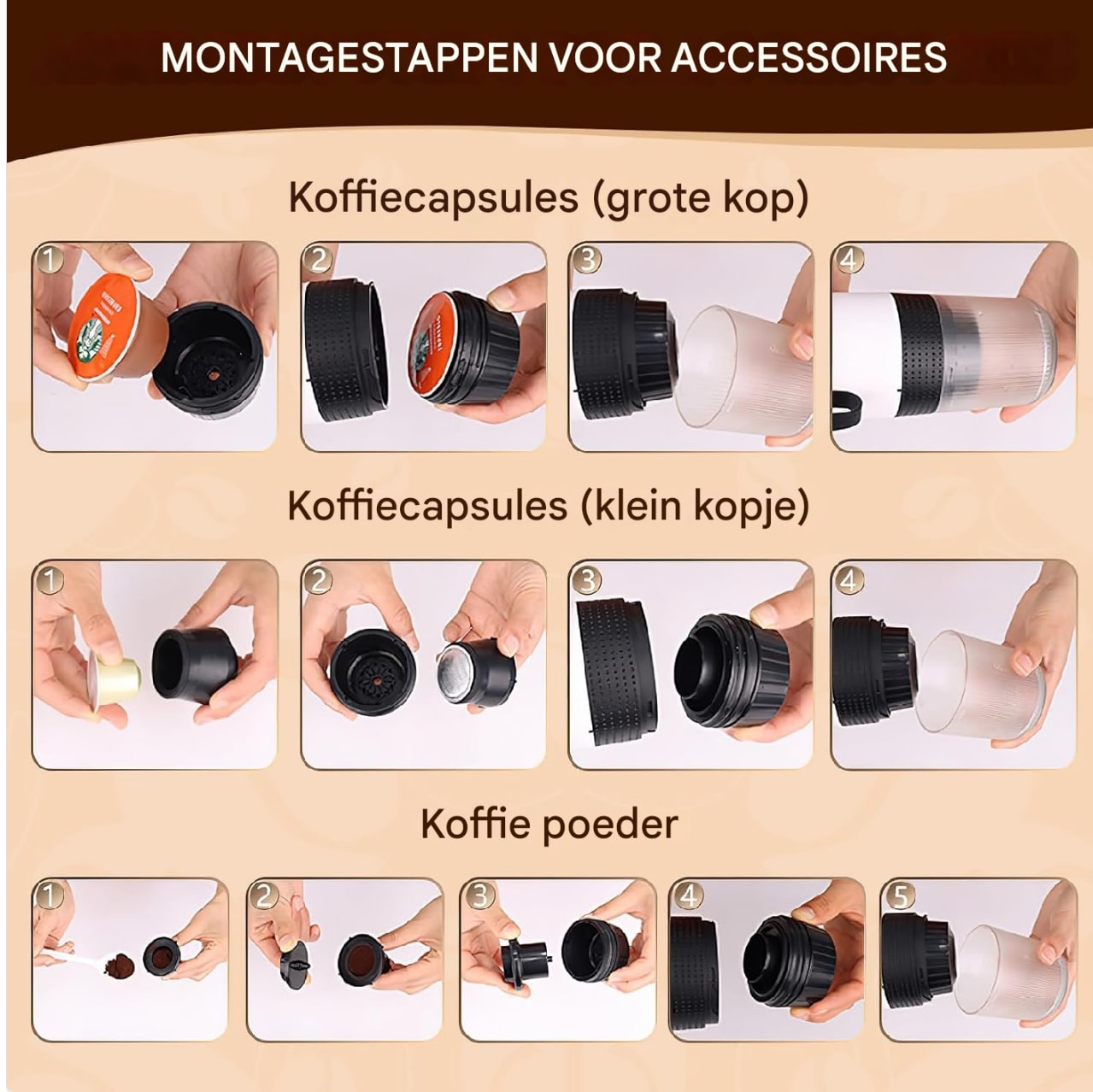 CoffeeGo™ - Draagbare koffiemachine